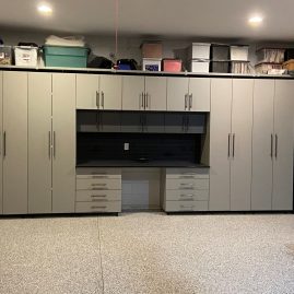 garage floor and cabinet grey